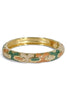 Find Truth Green Enamel Hinged Bracelet