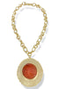 Virtue The Suzanne Rust Gemstone Disc Necklace