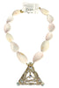 Made In The Deep South 1950s Brooch 1960s Shell Bead Necklace