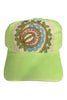 Kilim Baseball Hat - Lime 129