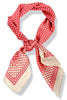 Here's A Message Red Polka Dot Square Scarf