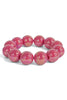 Endless Journey Fuchsia Ball Stretch Bracelet
