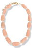 Tell Me More Peach Beaded Necklace