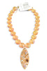 Made In The Deep South 1950s Austria Brooch 1970s Crystal Bead Necklace