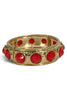 My Dream Red Faceted Round Stone Bracelet