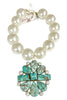 Made In The Deep South 1970s Turquoise & Pearl 1970s Pearl Bead Necklace
