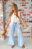 Lainey Cream Long Fringe Vest