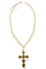 Leading Me Gold Cross Necklace