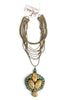 Made In The Deep South 1960s Agate & Turquoise Brooch 1970s Necklace