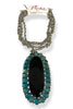 Made In The Deep South 1970s Onyx and Quartz 1960s Necklace