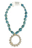 Made In The Deep South 1940s Brooch 1970s Porcelain Bead Necklace