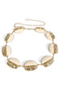 Fall Into Line Ivory Chain Belt
