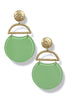 Off The Grid Lt Green Acrylic Link Drop Earrings