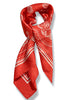 Back Of My Mind Red Paisley Pattern Scarf