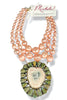 Made in the Deep South 1960s Solar Agate & Turquoise 1950s Necklace