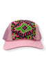 Kilim Trucker Hat - Baby Pink 106