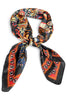 Tell The Truth Black Paisley Square Scarf