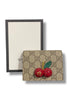 Gucci Cherry Blossom PVC & Leather Wallet Beige