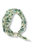 Taking Me Back Green Floral Scarf Necklace