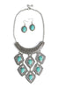 Tell of Time Turquoise Statement Necklace