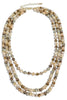 Heading Back Brown Glass Bead Layered Necklace