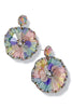 Oopsy Daisy Sequin & Raffia Flower Earrings