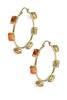 Sienna By TOVA Tia Butterscotch Hoop Earrings