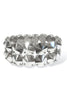 TOVA Olivia Mega 2 Strand Silver Chrome Bracelet