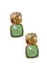 Trina Olive and Gold Earrings
