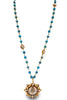 Lux Turquoise 6mm Wrap Necklace - Cloister Sacred Heart Medallion Pendant | Virgins Saints & Angels