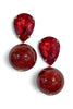 Dew & Dusk Burgundy Drop Earrings