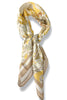 Most Important Beige Floral Paisley Square Scarf