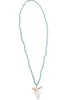 Go For It Lake Blue Crystal Stone Bull Head Necklace