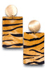 Eye Of The Tiger Earrings - Brown Tiger