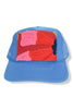 Suzani Neon Blue Kilim Patch Trucker Hat 23
