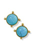 Yochi Aviana Turquoise Stud Earrings