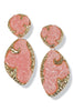 Not Enough Pink and Gold Drop Earrings