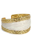 Make It Work Milk White Enamel Cuff Bracelet