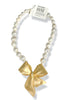 Made In The Deep South 1960s Bow Brooch Baroque Pearl Necklace