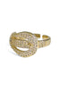 Down To Nothing Gold Adjustable Ring