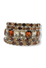 Tell Me More Brown Silver Bracelet Set