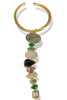 Made In The Deep South 1980s Gemstone Pendant 1970s Collar Necklace