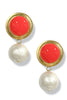 Yochi Travis Coral Earrings