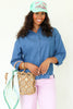 Simply Basic Denim 3/4 Sleeve Top