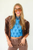 Western Moment Chocolate Studded Fringe Shrug
