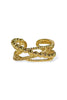 More Happy Gold Wired Adjustable Ring