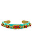 TOVA Hillary Mint Coral Cuff Bracelet
