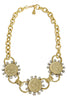 Yochi Shelby Clear Coin Necklace