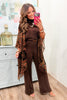 Vivienne Velvet Paisley Brown Kimono