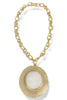 Virtue The Suzanne White Gemstone Disc Necklace